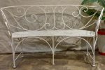 Antique French garden bench seat 56  Fashion