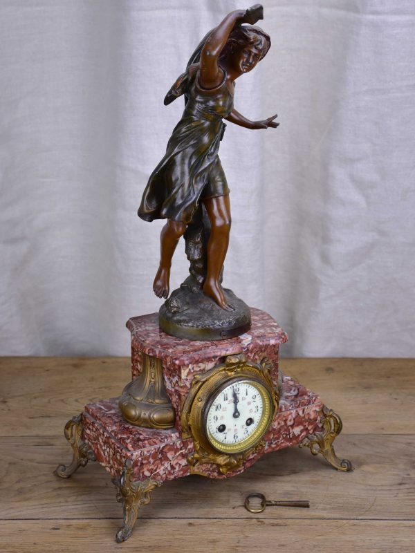 Antique French Louis XV clock - signed Morceaux For Cheap