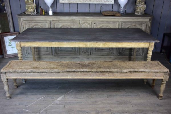 Large antique French oak dining table Supply