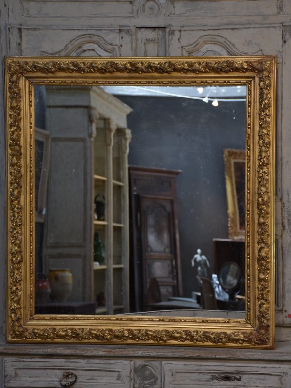 Mirror, large, gilded with decorative frame Online Hot Sale