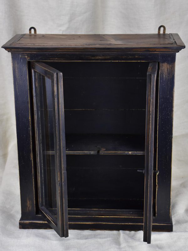 Small late 19th Century French glass door cabinet Hot on Sale