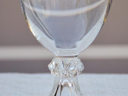 Six vintage crystal red wine glasses For Discount