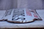 Antique French enamel sign from a factory - St Sauveur Arras Sale