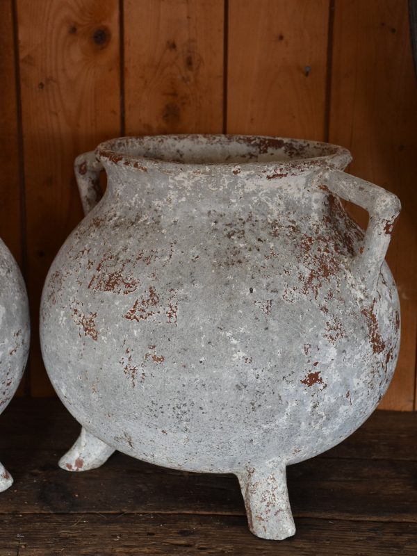 Pair of large French garden urns – marmites Online Hot Sale