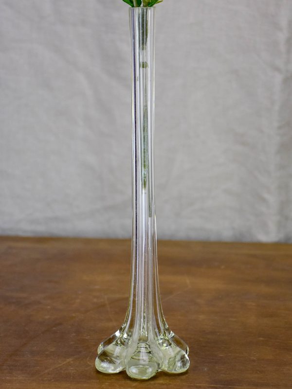 Collection of five antique glass vases For Sale