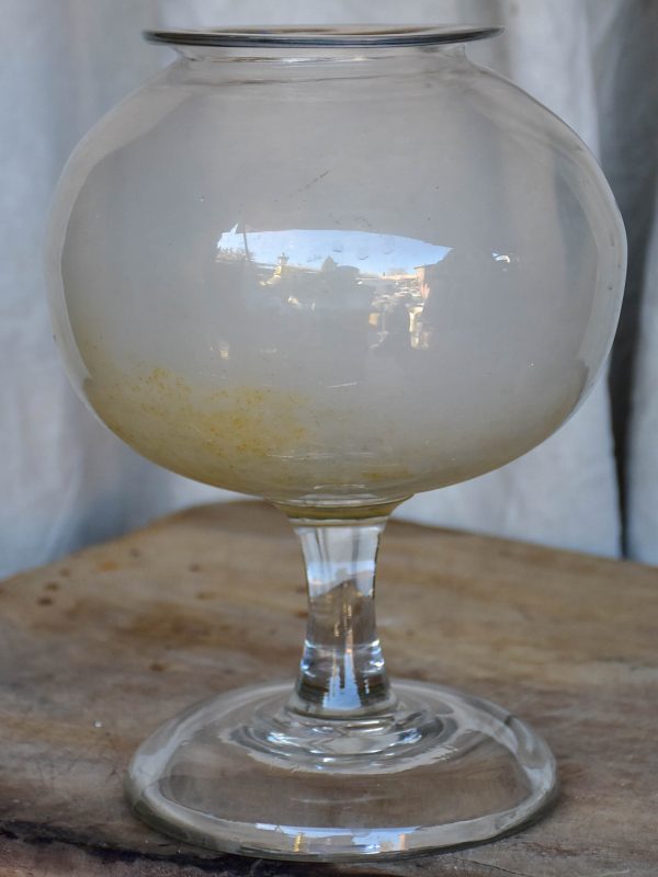 Late 19th Century French apothecary glass jar Online Hot Sale