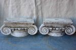 Pair of vintage Italian Ionic column capitals Online Hot Sale