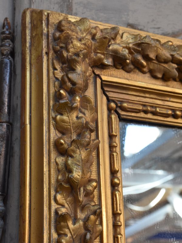 Mirror, large, gilded with decorative frame Online Hot Sale