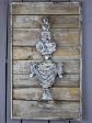 Pair of rustic French wall panels with flower urns For Discount