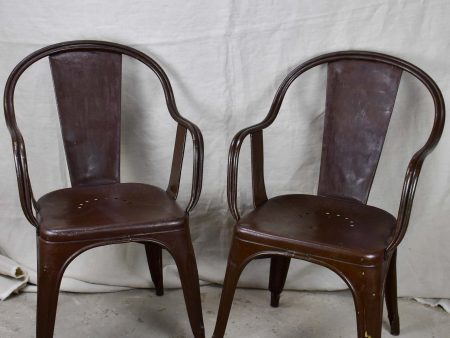 Pair of original Tolix armchairs - 1930 s Online now