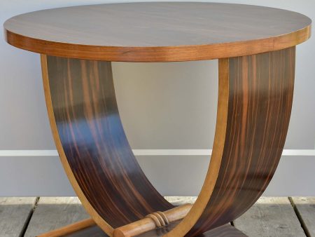 French Art Deco round table - Macassar ebony Cheap