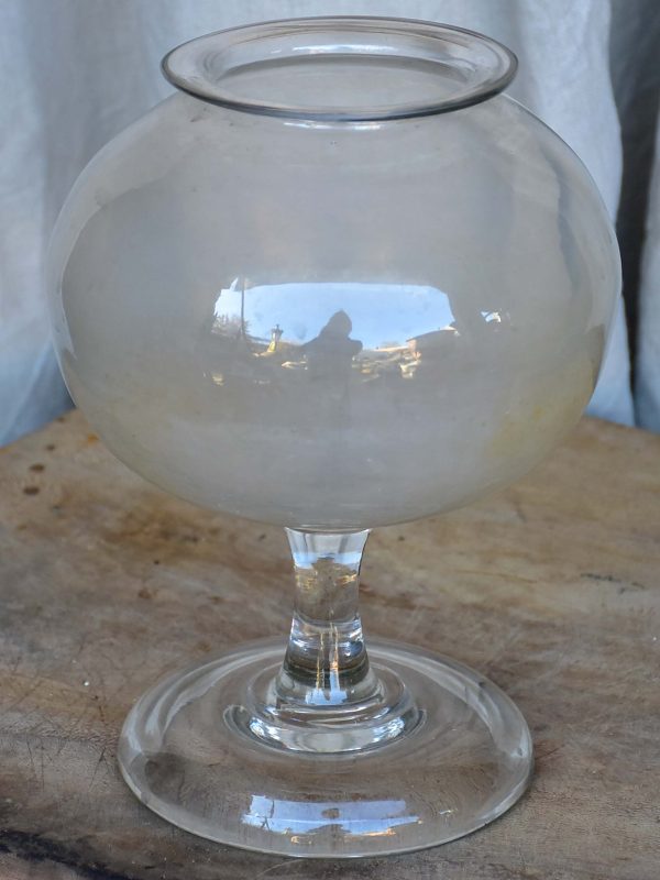 Late 19th Century French apothecary glass jar Online Hot Sale