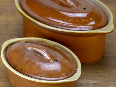 Two late 19th Century French tureens with brown glaze For Sale