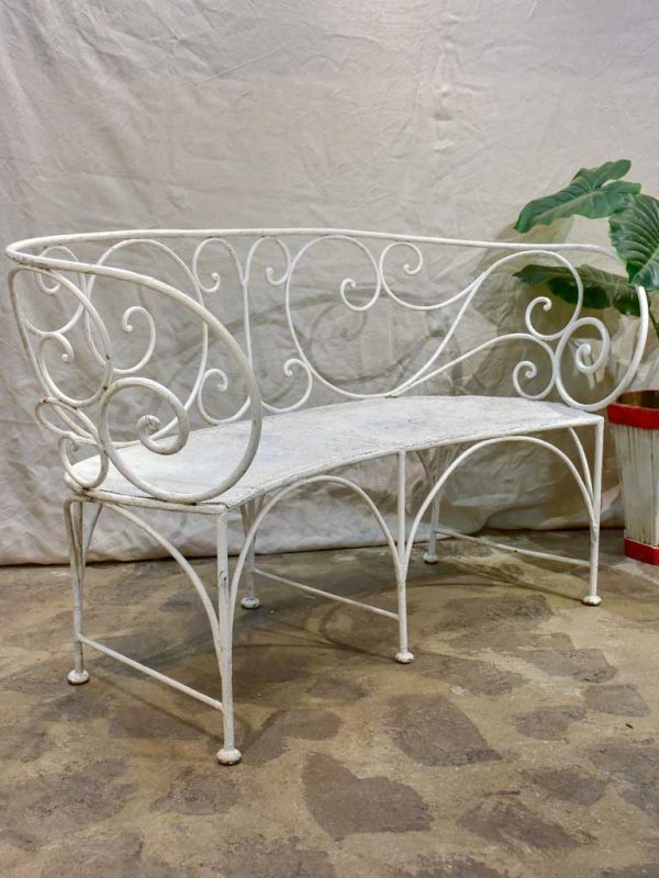 Antique French garden bench seat 56  Fashion