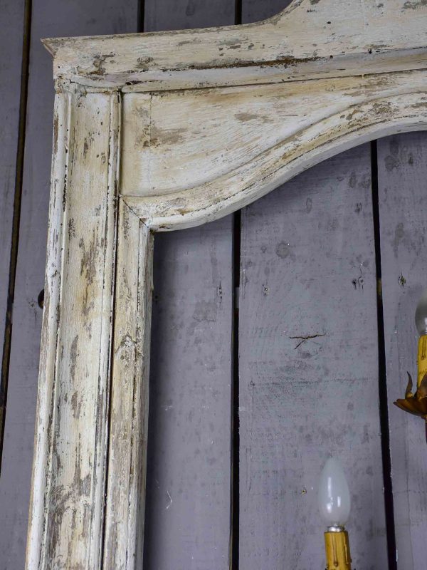 Very large antique French frame with white patina Online