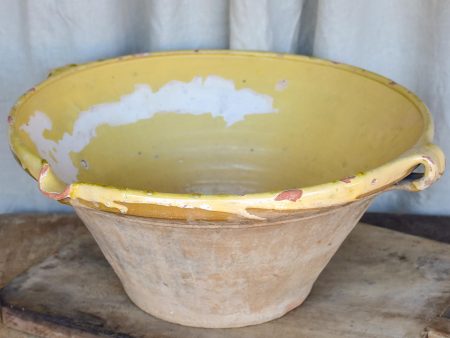 Large antique French tian preserving bowl 20 ½   Fashion