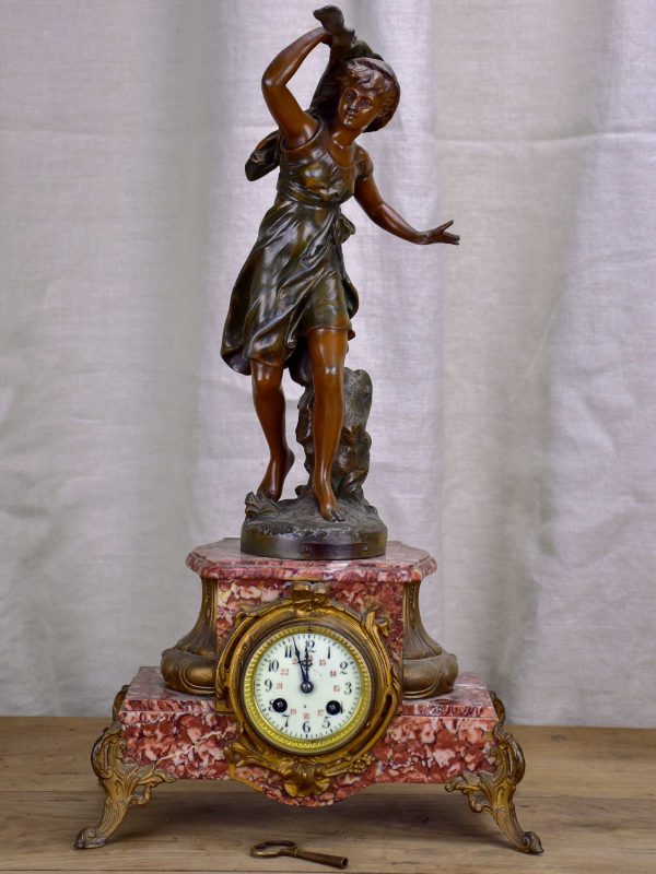 Antique French Louis XV clock - signed Morceaux For Cheap