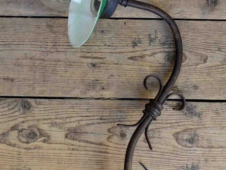 Large antique French wall light - external Fashion