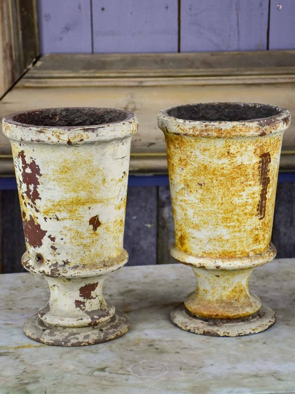 Two antique French cast iron vases Online Hot Sale