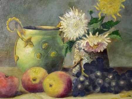 19th Century still life painting - signed 20 ¾   x 20” Cheap