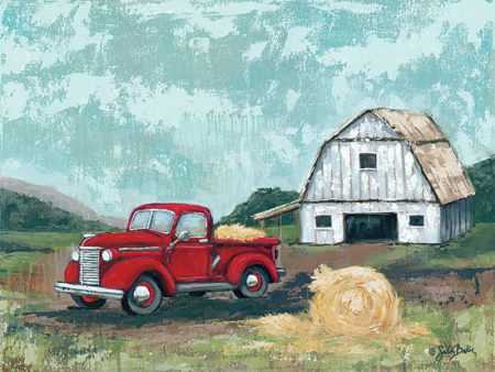 BAKE121 - Red Truck at the Barn - 16x12 Online