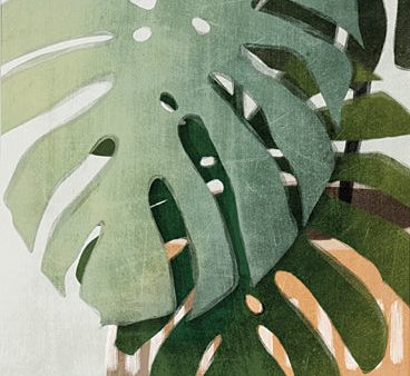 FEN145 - Monstera Leaves - 12x16 Hot on Sale